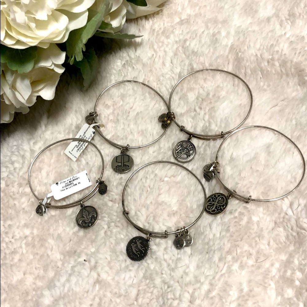 Lot of 5 Alex & Ani bracelets - 2 NWT!